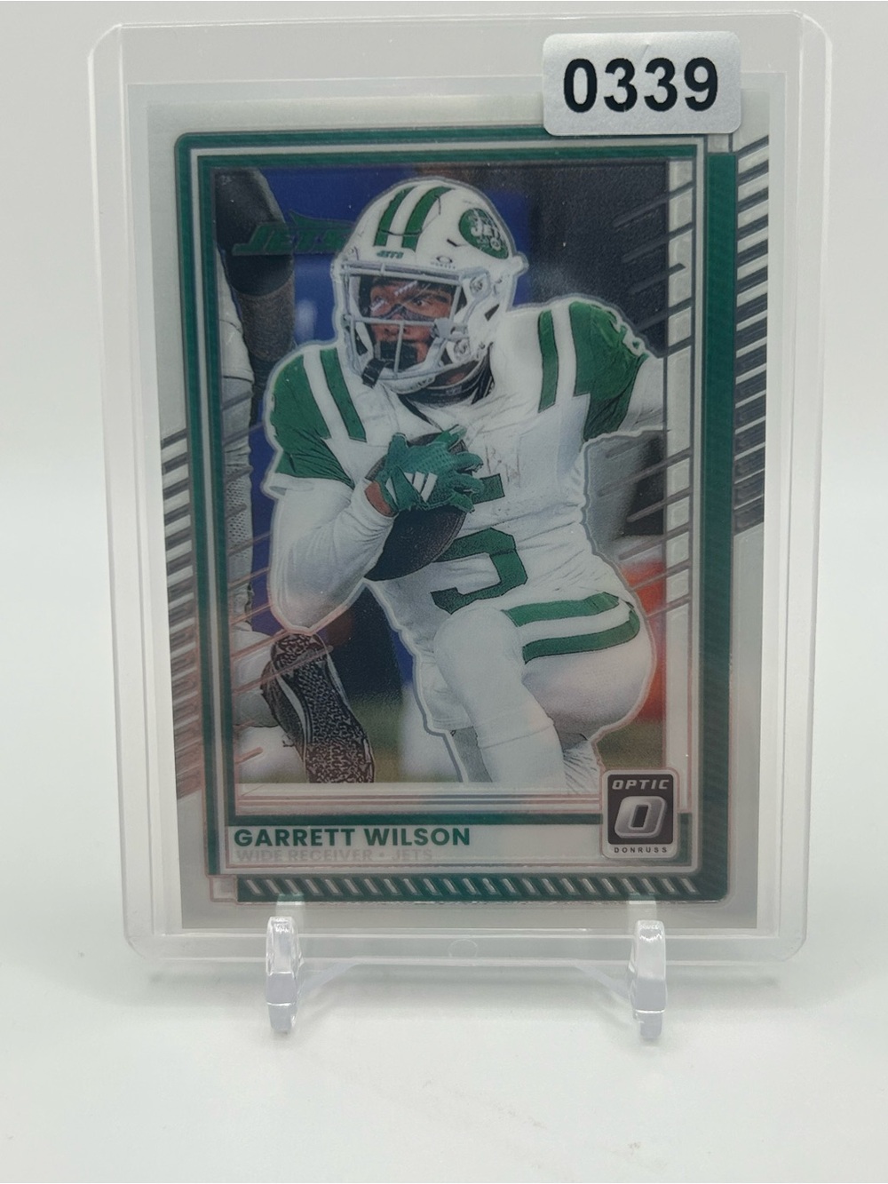 Garrett Wilson Jets Football Trading Card 🏈 🖐️
